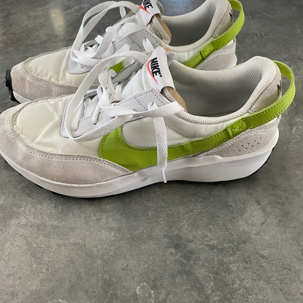 Nike Women’s Waffle Debut Summit White with Atomic Green